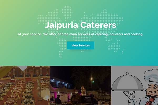 Jaipuria Caterers website